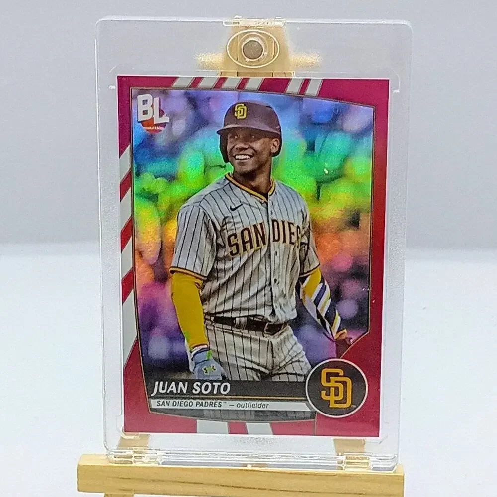 Juan Soto Red Foil Refractor Big League #284 Topps 2023 San Diego Padres - Picture 3 of 8